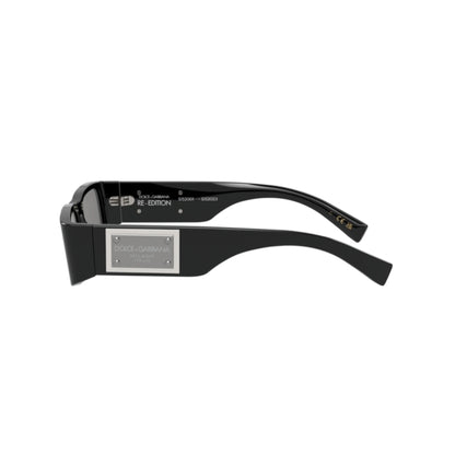 Dolce & Gabbana Sunglasses DG4444 501-87 55mm Black / Dark Grey Lens