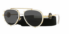 Versace Sunglasses VE2232 147187 61mm White / Dark Grey Lens