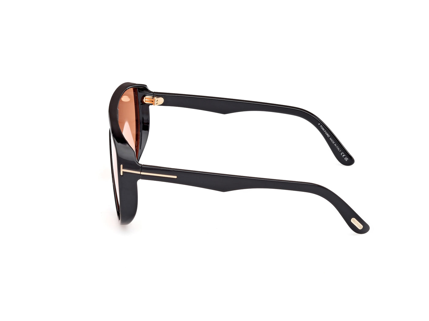 Tom Ford Achilles Sunglasses FT1182 0005E 138mm Black / Orange Lens