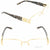 VERSACE Eyeglasses VE 1175B 1002 53mm Gold / Demo Lens