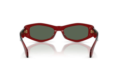 Versace Sunglasses VE4487 551271 54mm Transparent Bordeaux / Dark Green Lens
