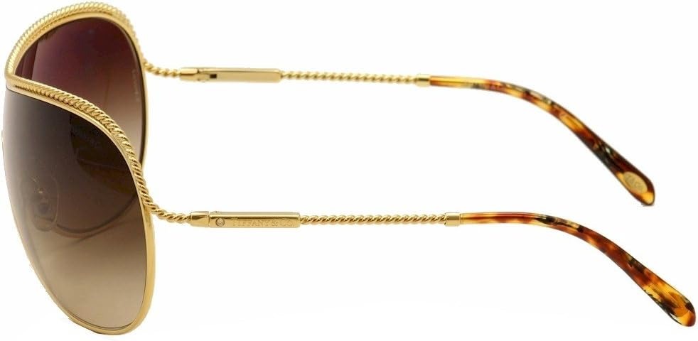 Tiffany &amp; Co Sunglasses TF3040B 60023B Gold / Dark Brown Gradient Lens