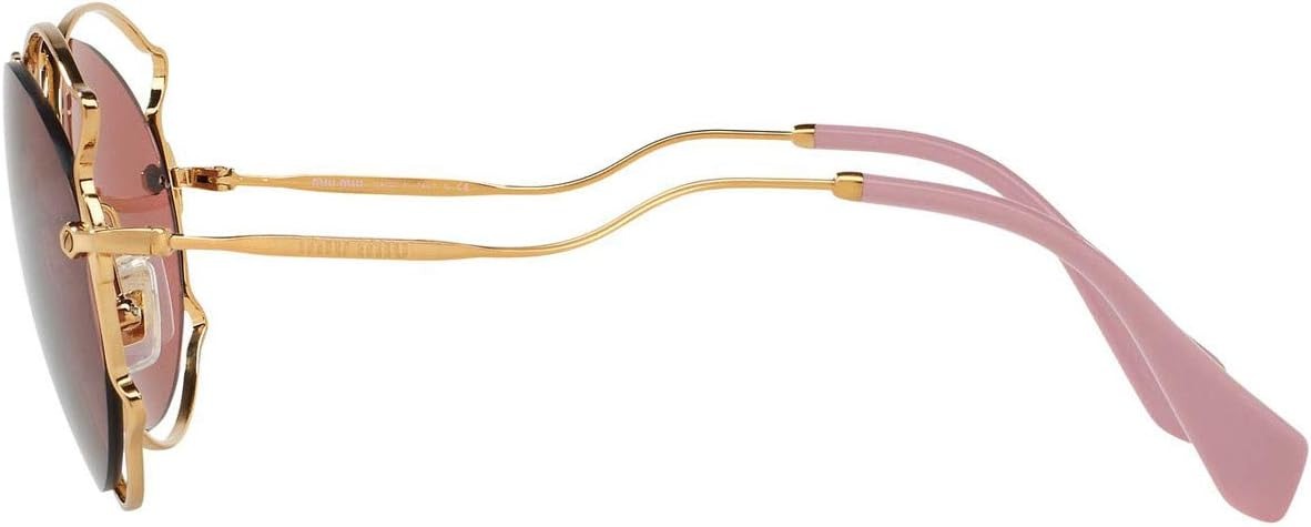 Miu Miu Sunglasses MU50SS 7OE0A0 57mm Pale Gold / Light Brown Lens