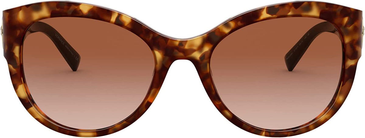 Versace Sunglasses VE4389 511913 55mm Light Havana / Brown Gradient Lens