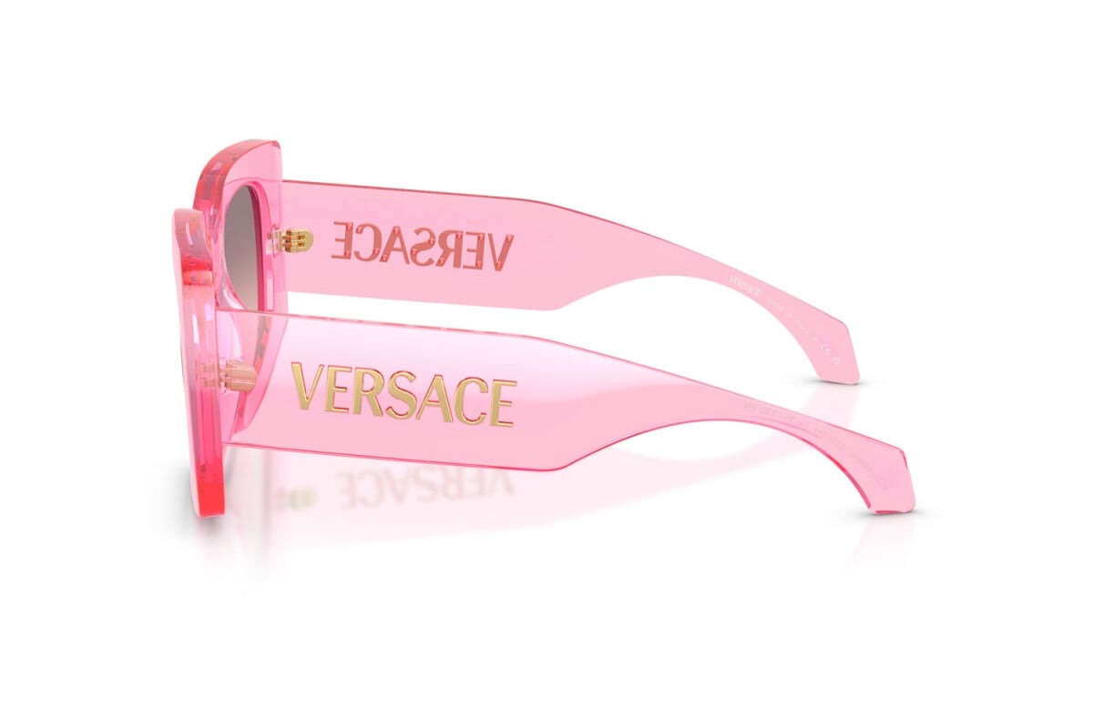 Versace Sunglasses VE4496U 53705M 54mm Transparent Pink/Rose Gradient Grey Lens