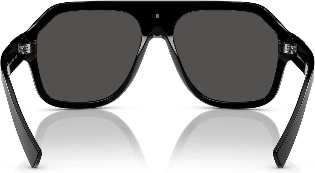 Dolce &amp; Gabbana Sunglasses DG4433 50187 58mm Black / Dark Grey Lens