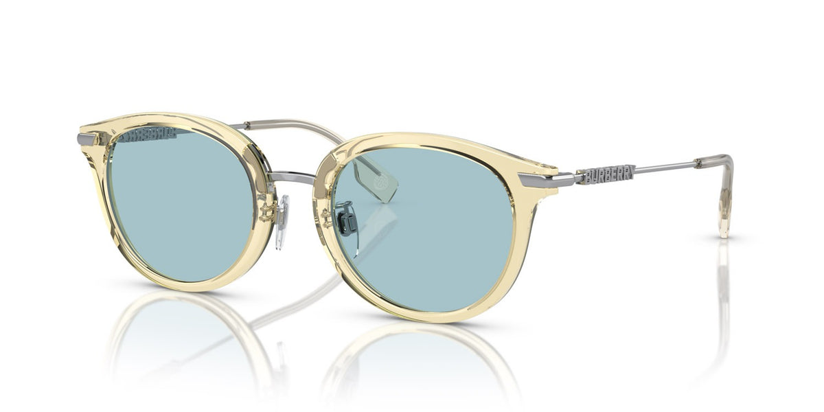 Burberry Kelsey Sunglasses BE4398D 407380 50mm Yellow / Light Azure Lens