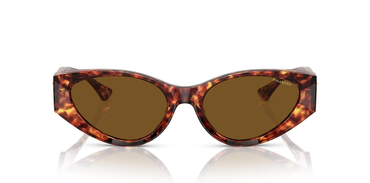 Versace Sunglasses VE4454 543783 55mm Havana / Dark Brown Polarized Lens