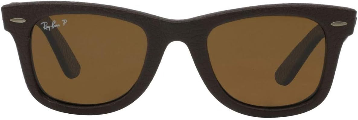 Ray-Ban RB2140QM 1153N6 Sunglasses 50mm Leather Brown / Brown Polarized Lens