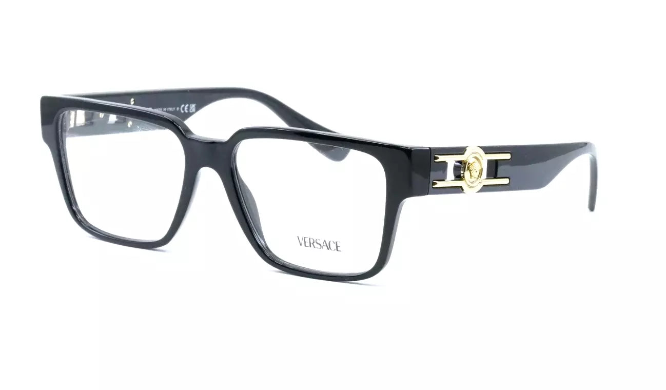 Versace Eyeglasses VE3346 GB1 55mm Black / Demo Lens