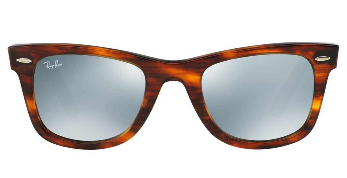 Ray-Ban RB2140 117830 Wayfarer Sunglasses 50mm Havana / Silver Mirror Lens