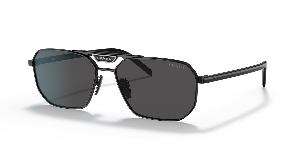 Prada Sunglasses PR58YS 1AB5S0 57mm Black / Dark Grey Lens