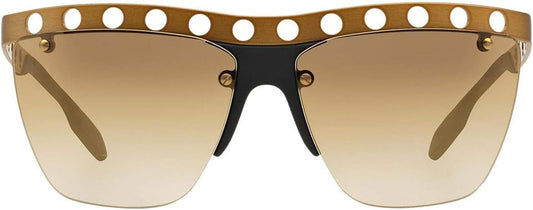 Prada PR53RS TWF2G2 Sunglasses 62mm Brushed Bronze / Brown Mirror Gold Lens