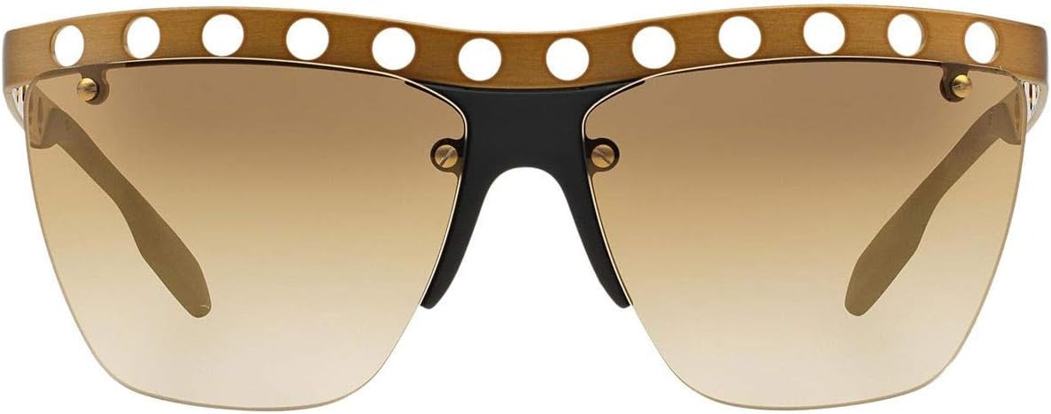 Prada PR53RS TWF2G2 Sunglasses 62mm Brushed Bronze / Brown Mirror Gold Lens