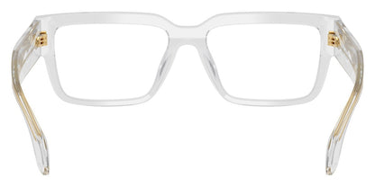 Versace Eyeglasses VE3374U 5519 53mm Light Transparent Grey / Demo Lens