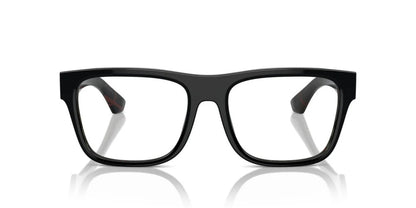 Burberry BE2411 4121 Eyeglasses 53mm Black On Vintage Check / Clear Demo Lens
