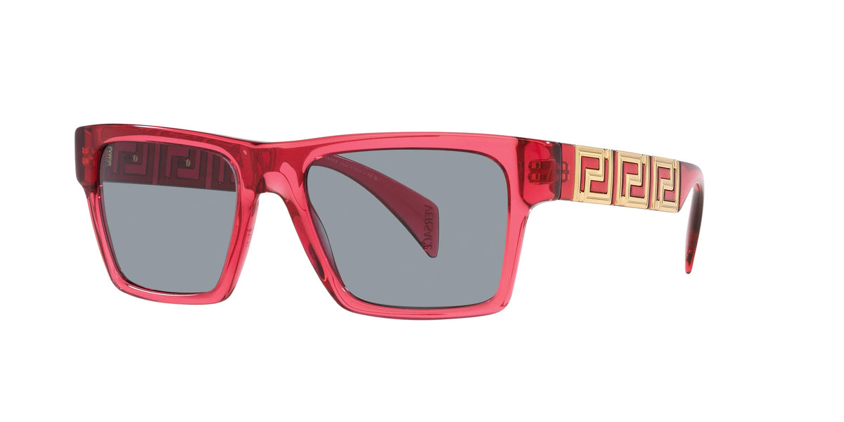 Versace Sunglasses VE4445 54091 54mm Transparent Red / Grey Lens