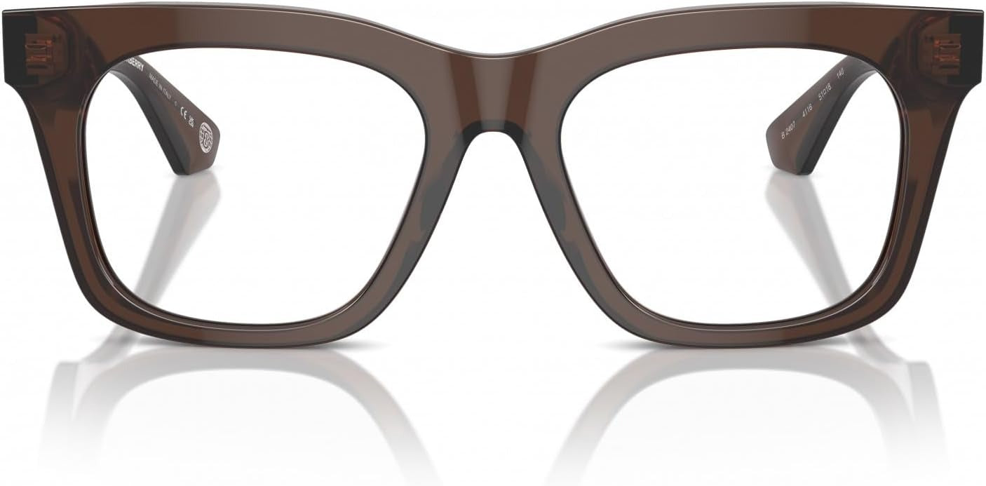 Burberry BE2407 4116 Eyeglasses 51mm Brown / Clear Demo Lens