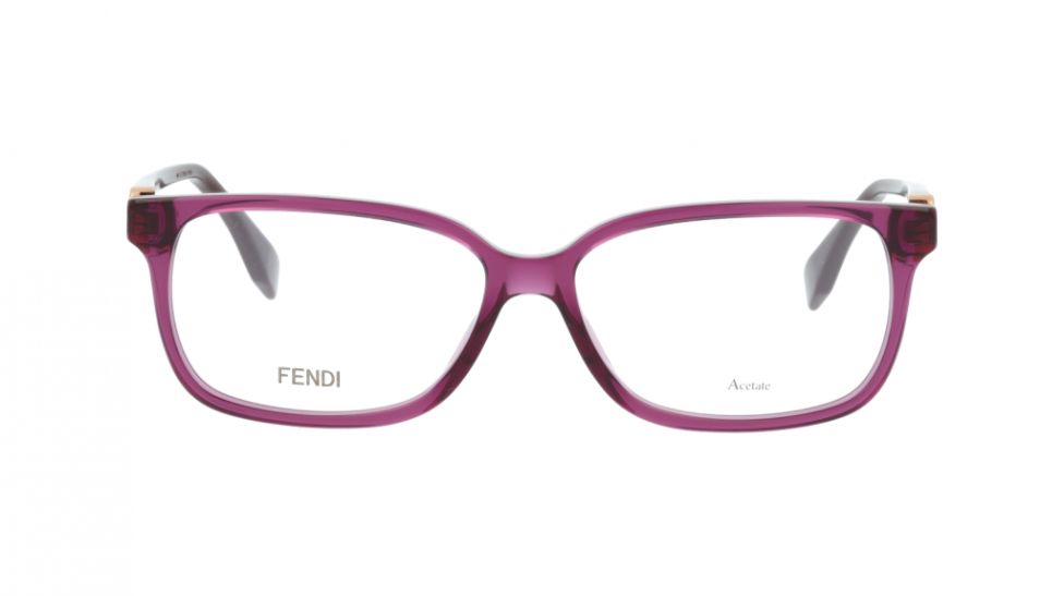 Fendi Eyeglasses FF0394 0T7 54mm Plum / Demo Lens
