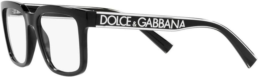 Dolce & Gabbana DG5101 501 Eyeglasses 52mm Black / Clear Demo Lens