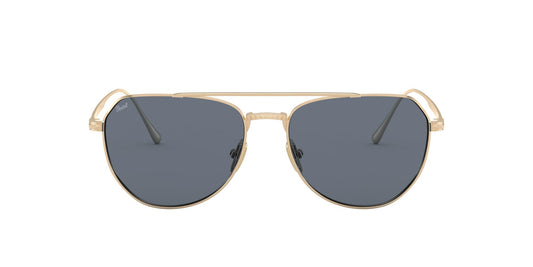 Persol Sunglasses PO5003ST 800056 54mm Gold / Light Blue Lens