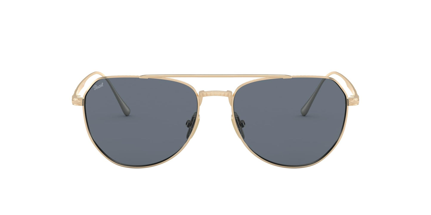 Persol Sunglasses PO5003ST 800056 54mm Gold / Light Blue Lens