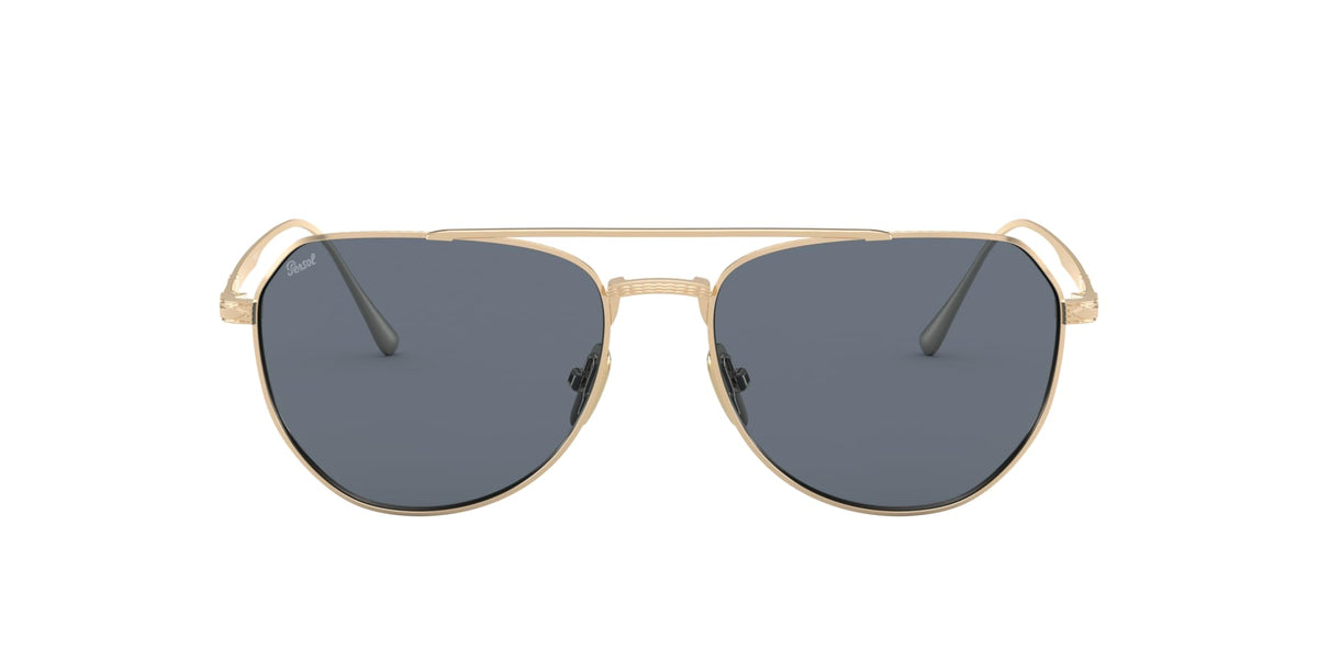 Persol Sunglasses PO5003ST 800056 54mm Gold / Light Blue Lens