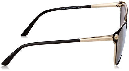 Versace VE2168 1366/5A Sunglasses Black-Pale Gold / Gold Mirror