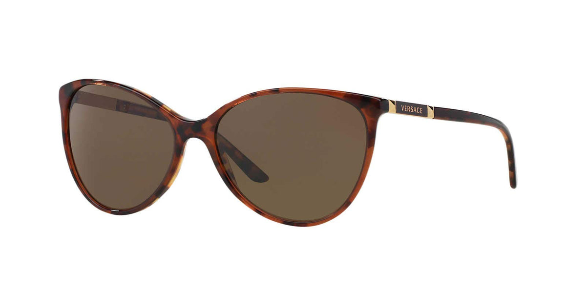 Versace Sunglasses VE4260 5077/73 Amber Havana / Brown Lens