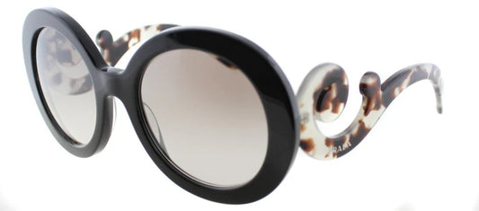 Prada Sunglasses PR27NSA UAO4O0 55mm Black Grey Havana / Light Brown Lens