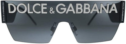 Dolce & Gabbana Sunglasses DG2233 01/87 43mm Black / Dark Grey Lens