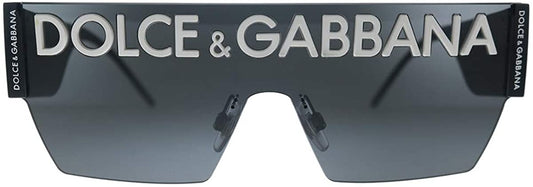 Dolce & Gabbana Sunglasses DG2233 01/87 43mm Black / Dark Grey Lens