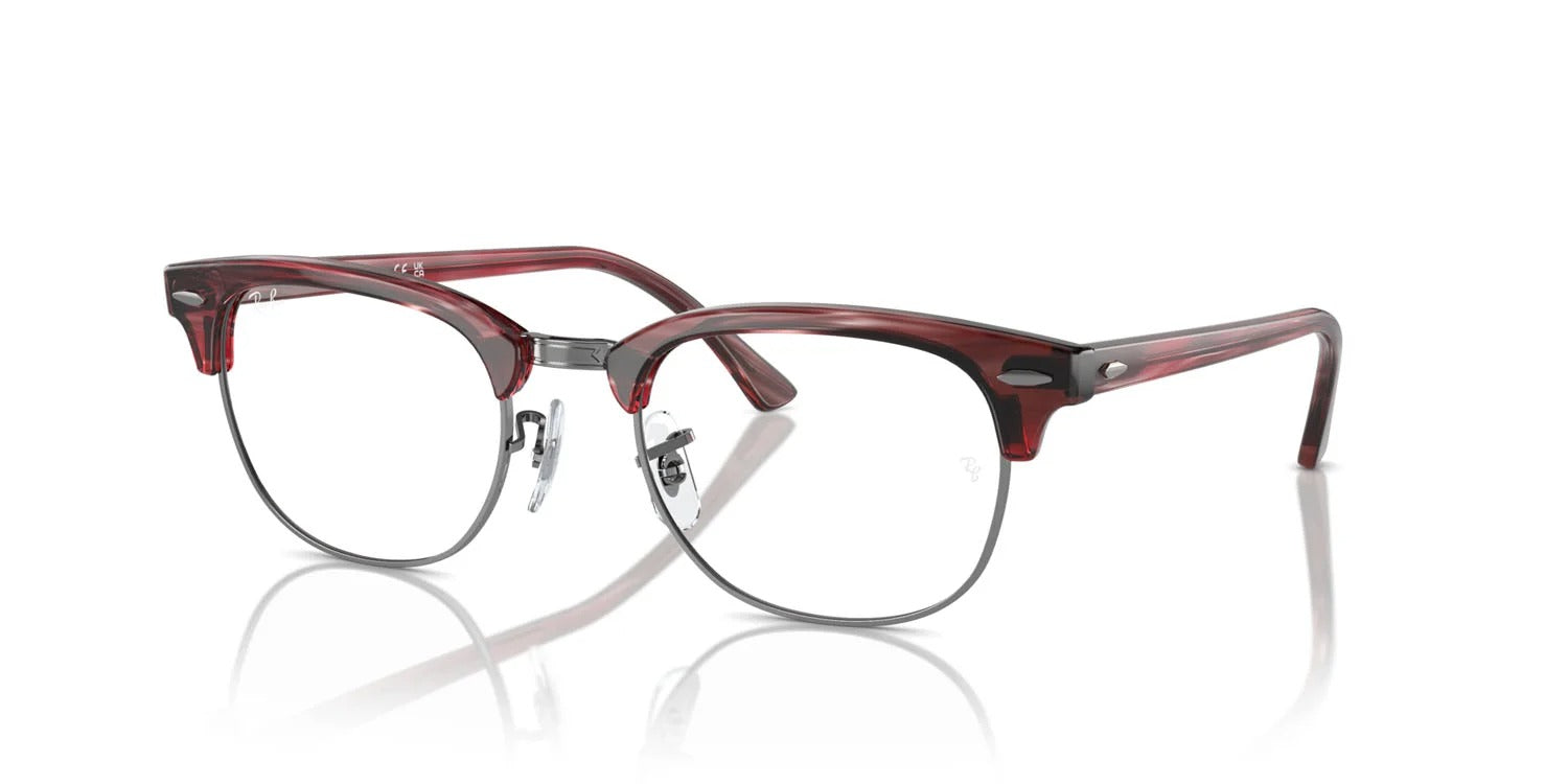 Ray-Ban RX5154 8376 Eyeglasses 51mm Striped Red / Clear Demo Lens