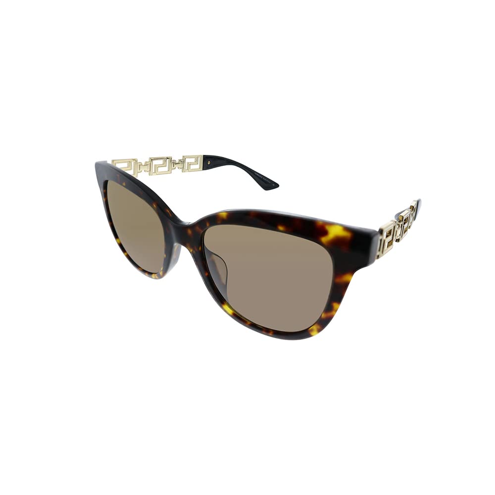 Versace Sunglasses VE4394F 10873 54mm Havana / Dark Brown Lens