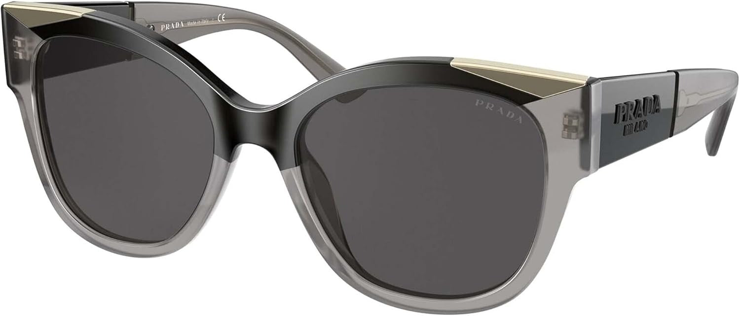 Prada Sunglasses PR02WS 03M5S0 54mm Black Opal Grey / Dark Grey Lens