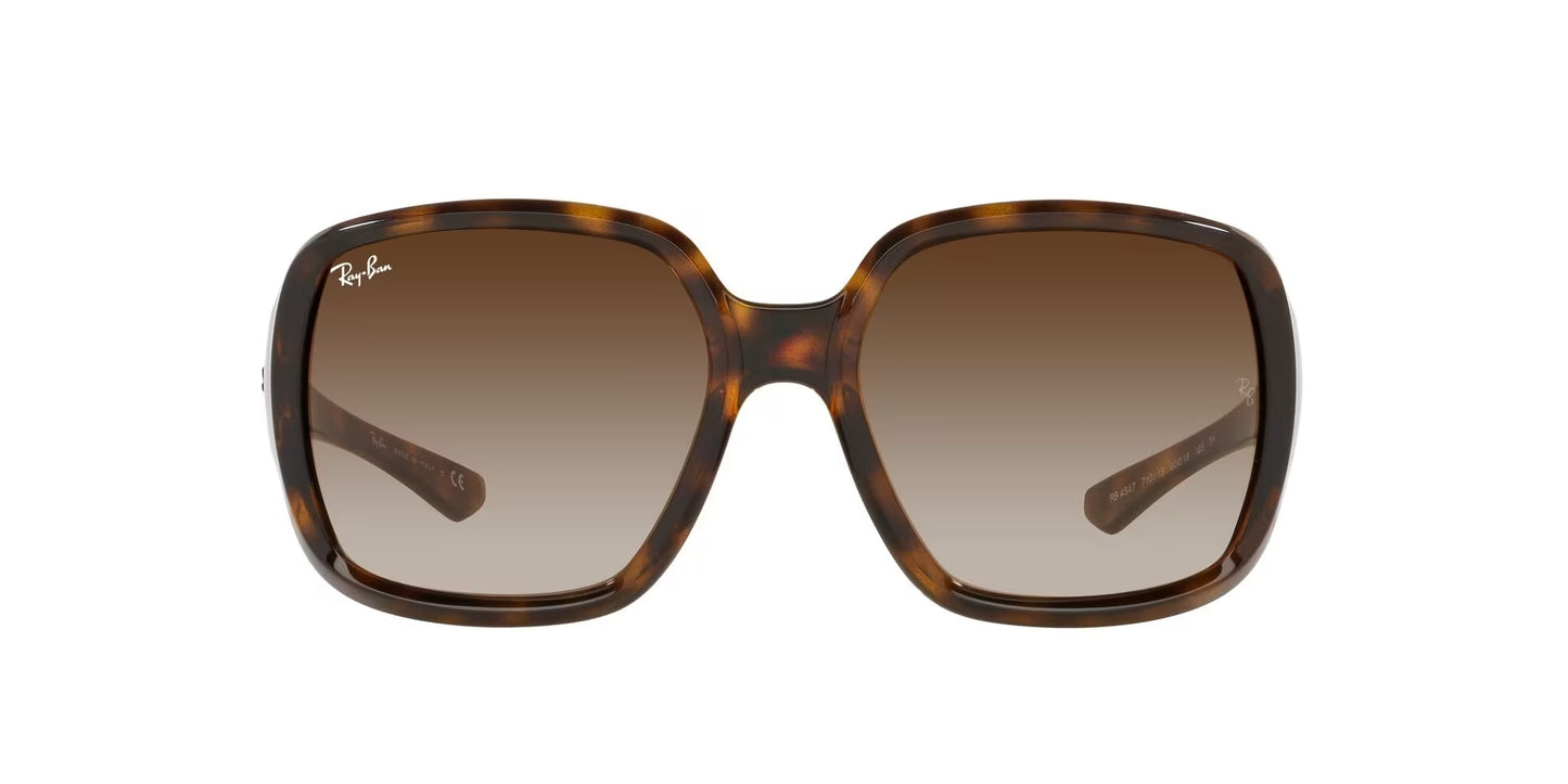 Ray-Ban RB4347 710/13 Powderhorn Sunglasses 60mm Havana / Brown Gradient Lens