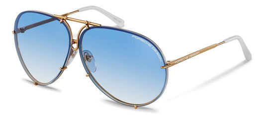 Porsche design Sunglasses P8478 W Gold / Fading blue & Brown Lens