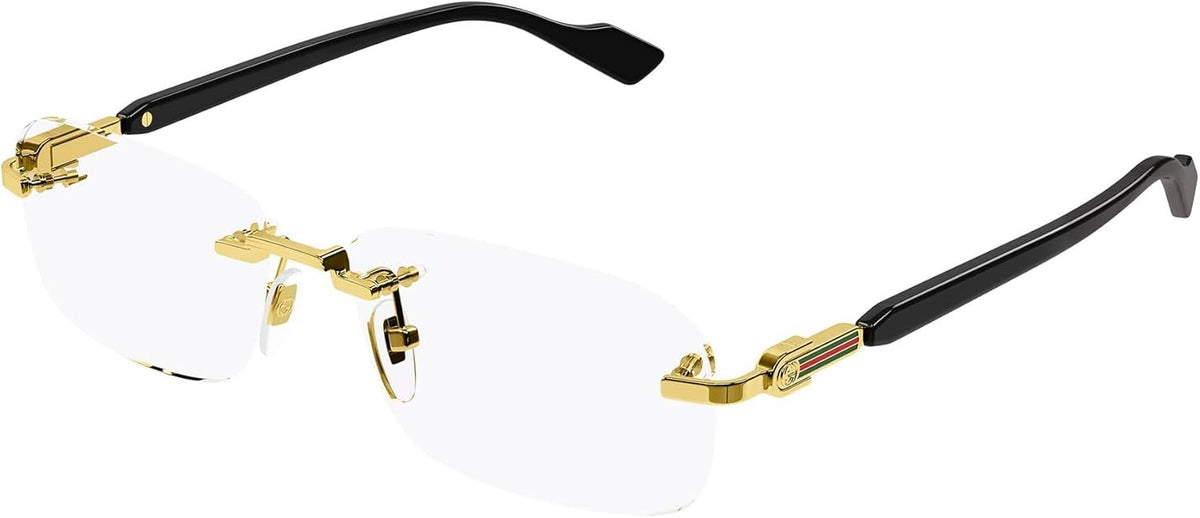 Gucci Eyeglasses GG1221O 001 56mm Gold / Demo Lens