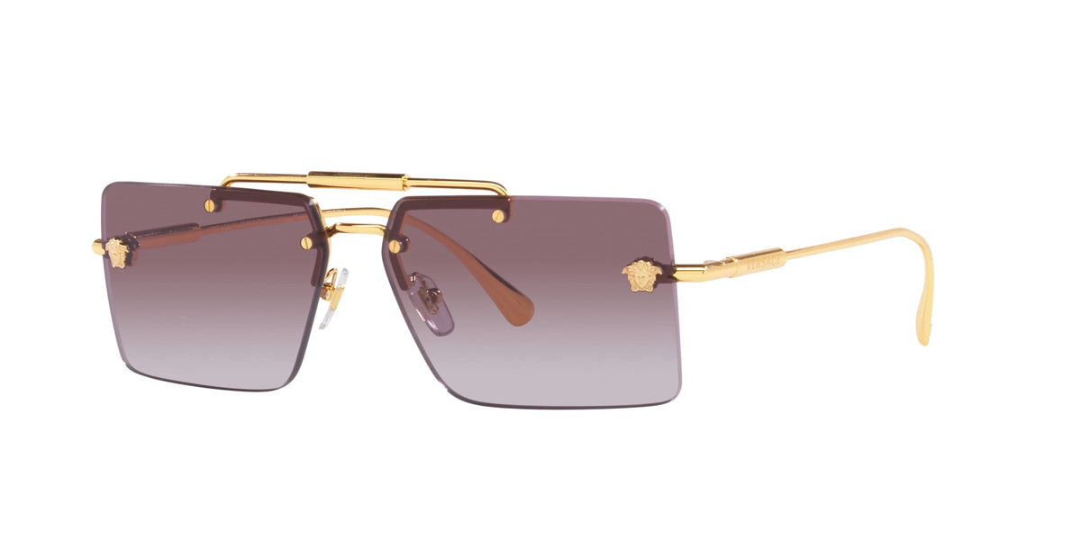 Versace Sunglasses VE2245 10028H 60mm Gold / Violet Gradient Lens