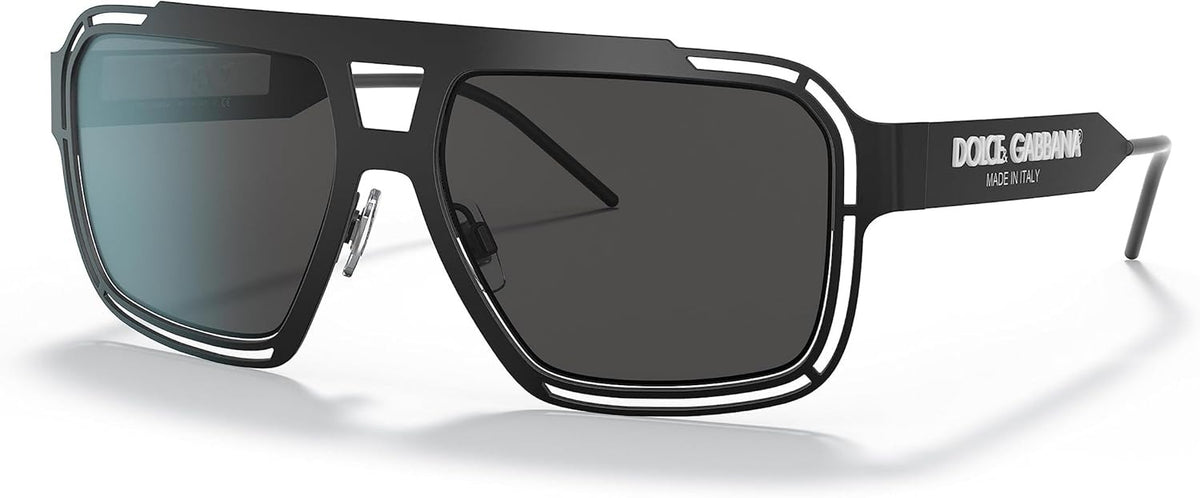 Dolce & Gabbana Sunglasses DG2270 3276/87 57mm Matte Black Grey / Grey Lens