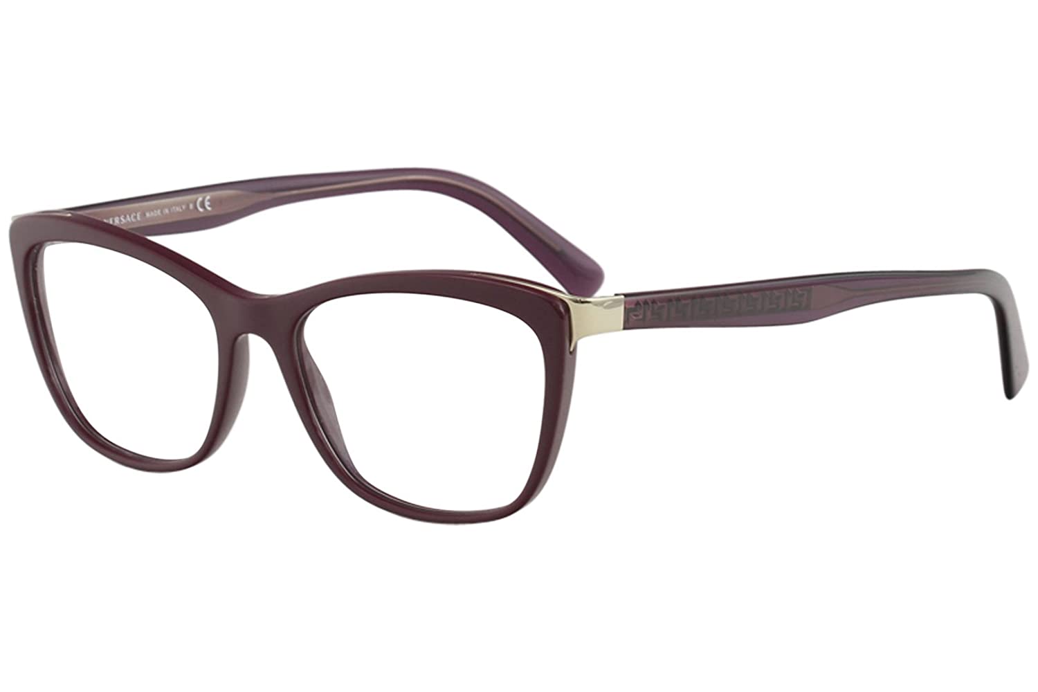 VERSACE Cat-Eye Eyeglasses VE3255 5263 52mm Violet / Demo Lens