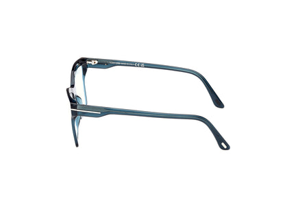 Tom Ford Eyeglasses FT5964-B 092 54mm Transparent Green / Blue Filter Lens