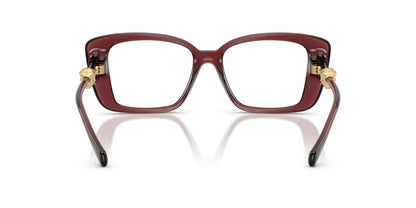 Versace VE3385U 5539 Eyeglasses 53mm Transparent Red / Clear Demo Lens