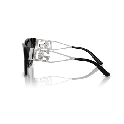 Dolce & Gabbana Sunglasses DG4446B 501-87 53mm Black / Dark Grey Lens