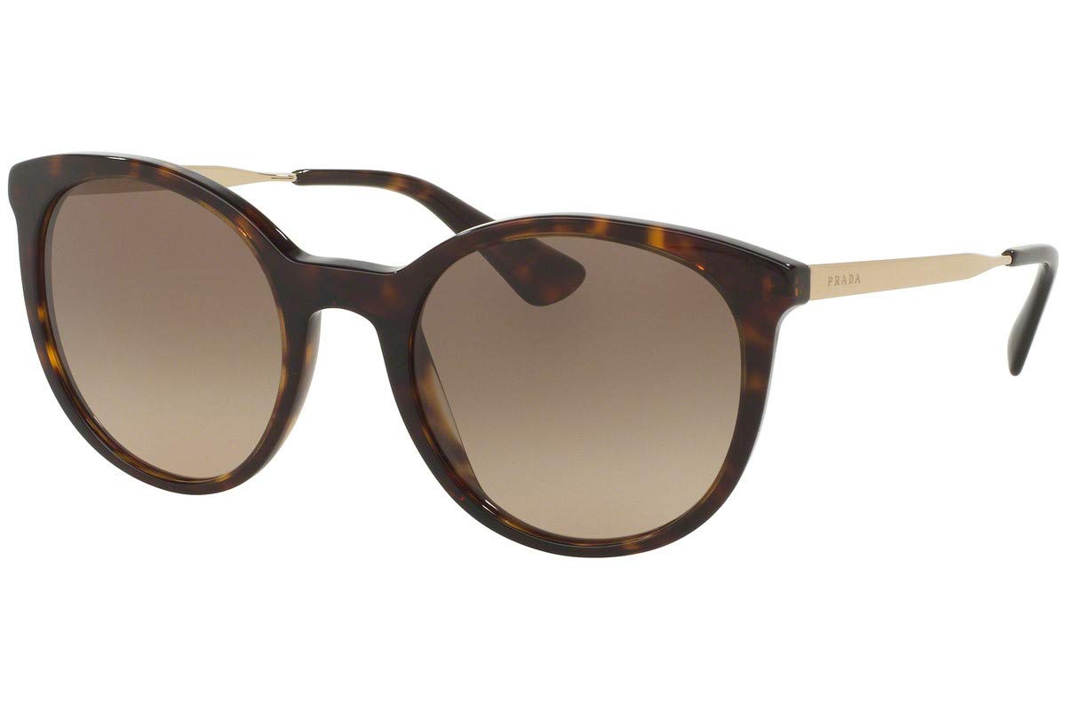 Prada Sunglasses PR17SS 2AU3D0 53mm Tortoise / Brown Gradient Lens