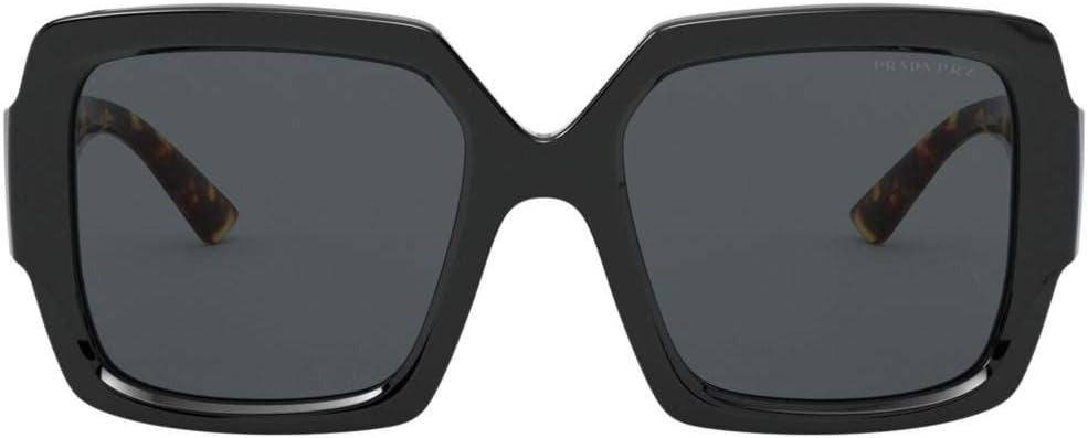 Prada PR21XS 1AB5Z1 Sunglasses 54mm Black Havana / Grey Polarized Lens