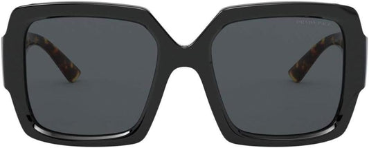 Prada PR21XS 1AB5Z1 Sunglasses 54mm Black Havana / Grey Polarized Lens
