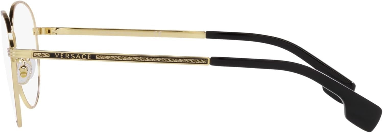 Versace VE1279 1002 Eyeglasses 53mm Gold / Clear Demo Lens