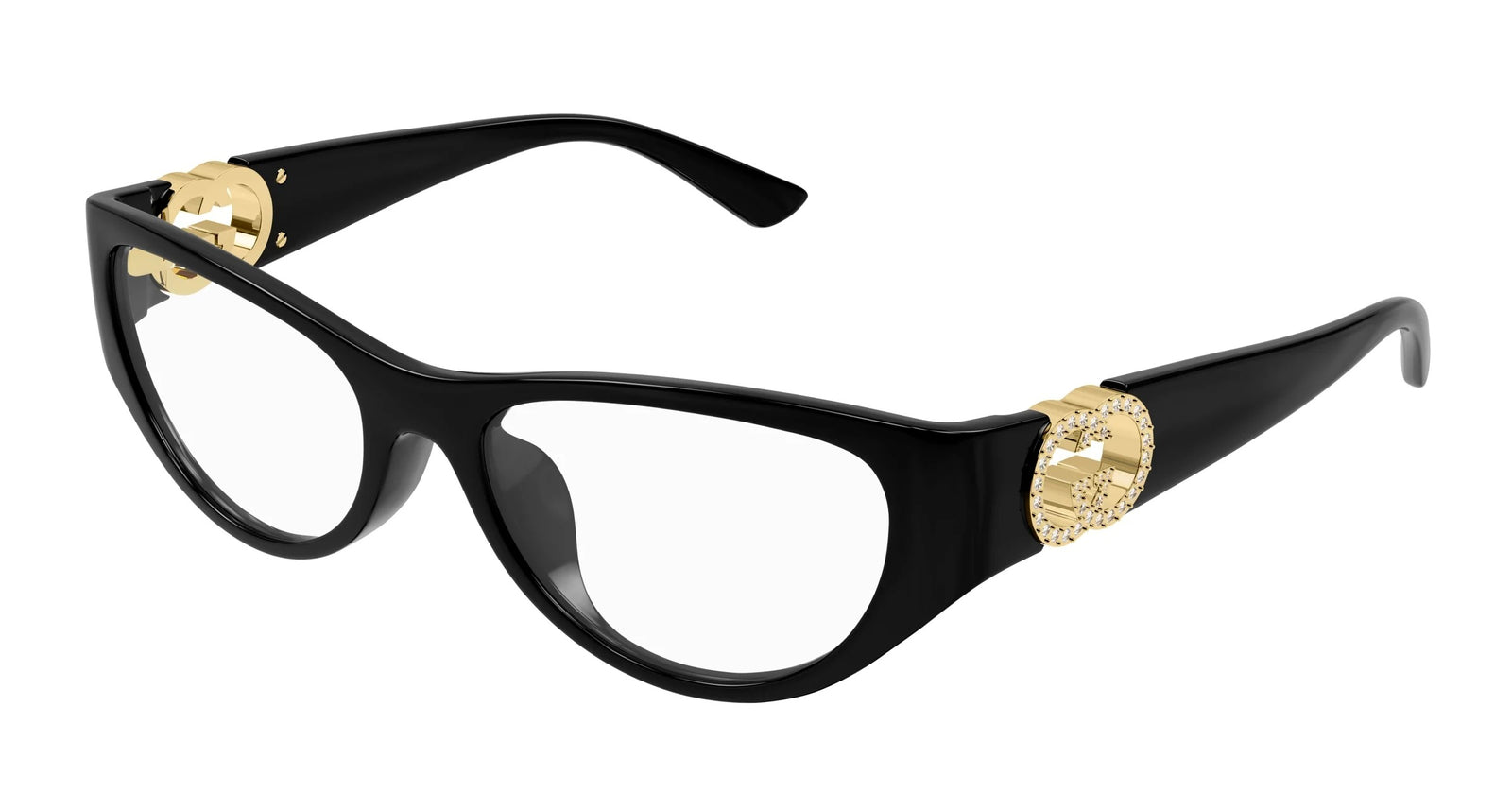 Gucci Eyeglasses GG1825O 004 54mm Black Diamonds / Demo Lens