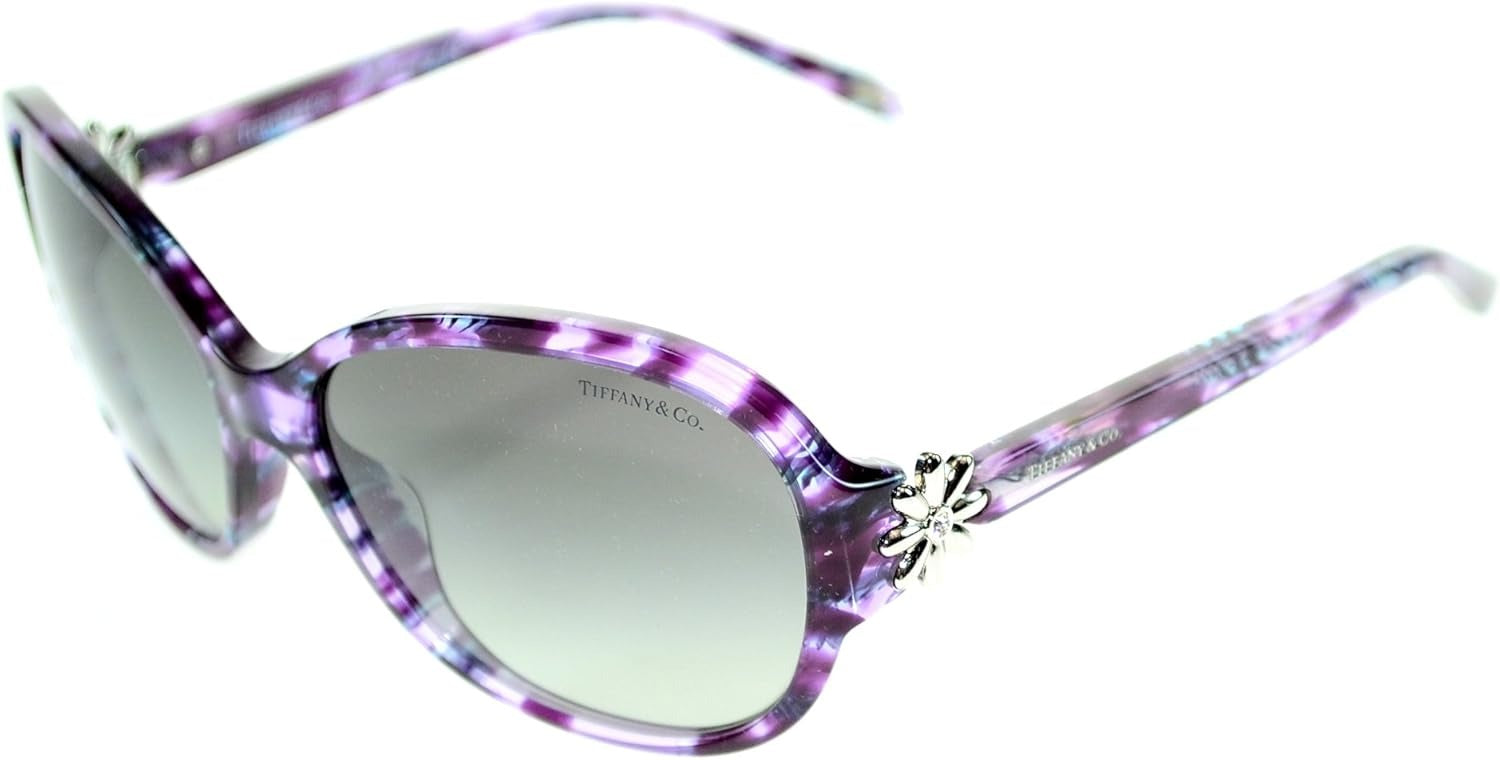 Tiffany & Co VINTAGE Sunglasses TF4068B 81323C 58mm Plum Havana / Grey Lens